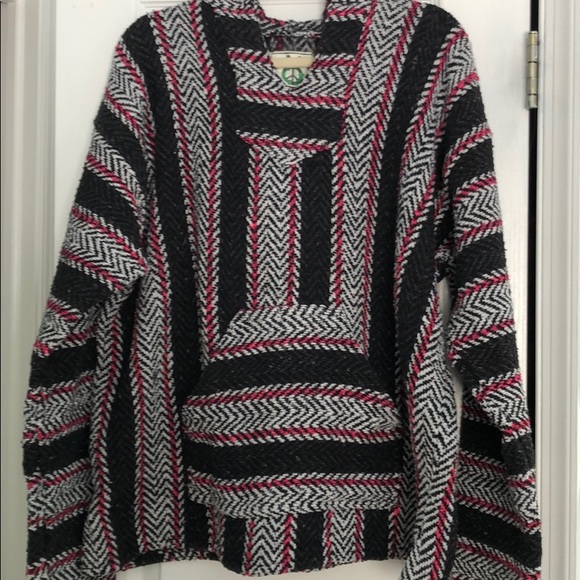 PRICE DROP 💗 Baja Joe thick cloth striped hoodie - Picture 3 of 8